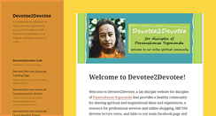 Desktop Screenshot of devotee2devotee.com
